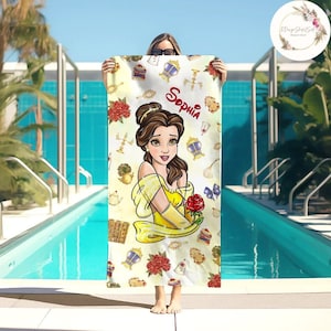 Belle Beach Towel Etsy