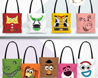 Disney Toy Story Characters Tote Bag, Buzz Lightyear Woody Birthday Boy, Birthday Girl Gift Bag, Disney Group Bag, You've Got a Friend in Me