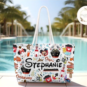 Personalized Mickey and Friends Disney Cruise Weekender Bag, Lilo & Stitch Cruise Beach Bag, Disney Family Cruise Trip 2024, Disney Wish Bag