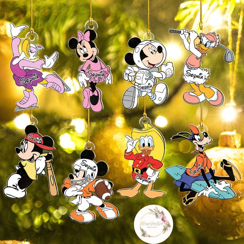 Personalized Disney Job Doctor Nurse Astronaut Christmas Ornament