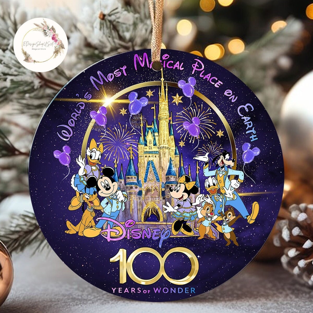 Disney christmas ornaments discount