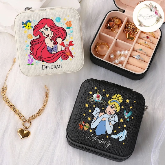 Personalized Disney Princess Jewelry Box, Disney Princess Birthday