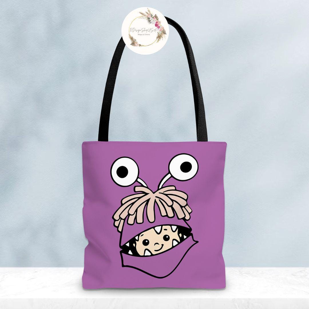 Disney Monsters Inc Tote Bag, Monsters University Mike Wazowski Sully Boo  Randall Boggs Birthday Gift, We Scare Because We Care Monsters Bag - Etsy