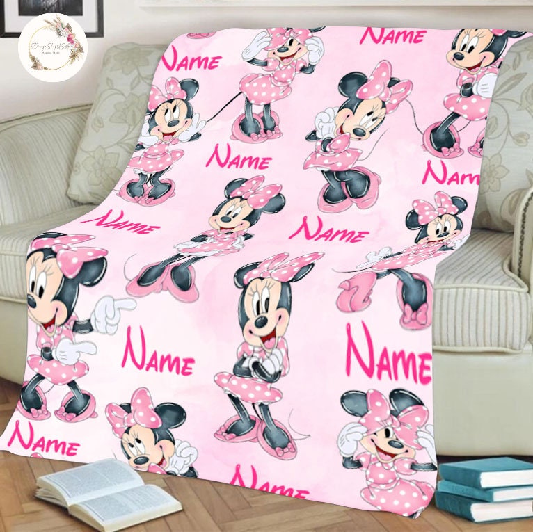 Minnie Mouse Blanket Etsy
