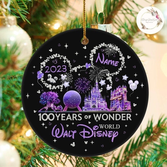 Personalized Walt Disney World 100 Years of Wonder 2023 Christmas