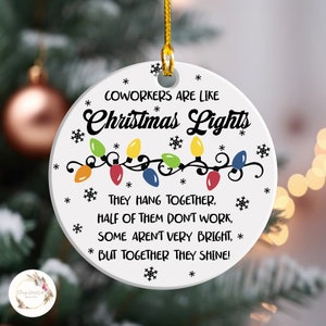 Coworker Christmas Ornaments, Coworker Funny Christmas Ornaments, Work Bestie, Work Friend Ornament, Office Exchange Gift 2024, Xmas Gifts