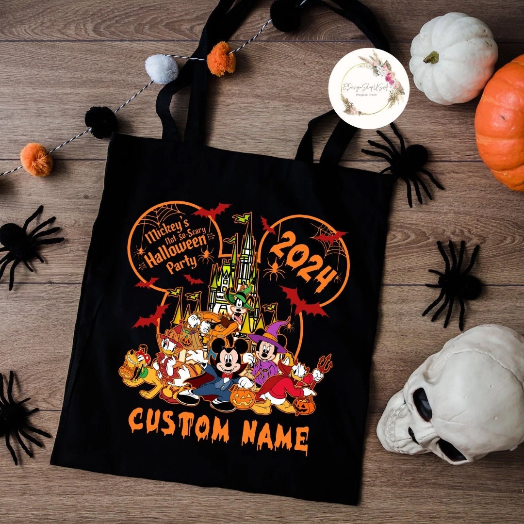 Nuhany Halloween Tote Bag – Cute Canvas Shoulder Bag With Spooky Patterns, 13.8x16.5 Inches - View #5