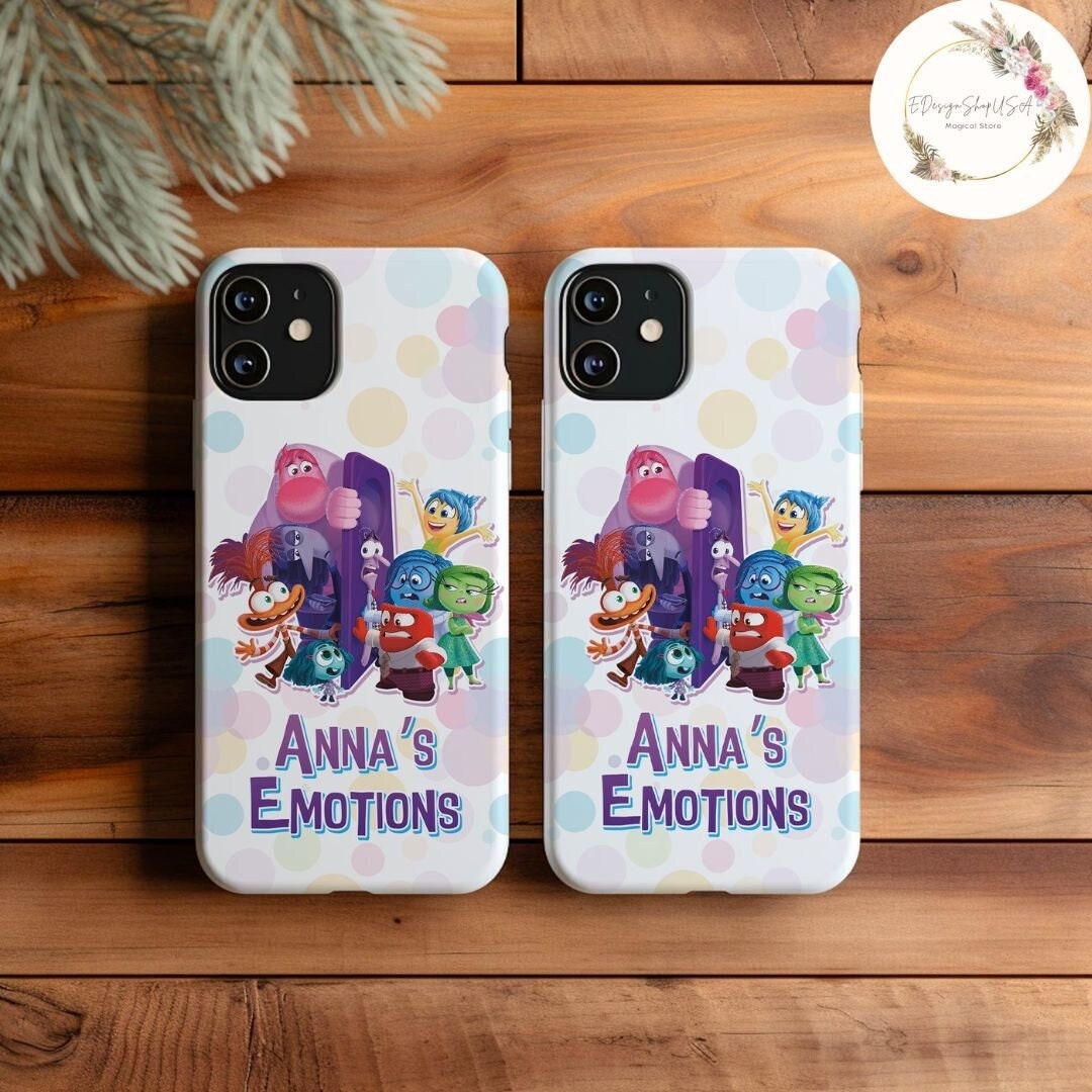 Personalized Disney Inside Out Phone Case, Inside Out 2 Movie 2024