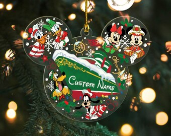 Personalized Mickey and Friends Cruise Disney Christmas Ornament, Disney  Family Christmas Tree Hanging Ornament, Disney Wish Holiday Gifts
