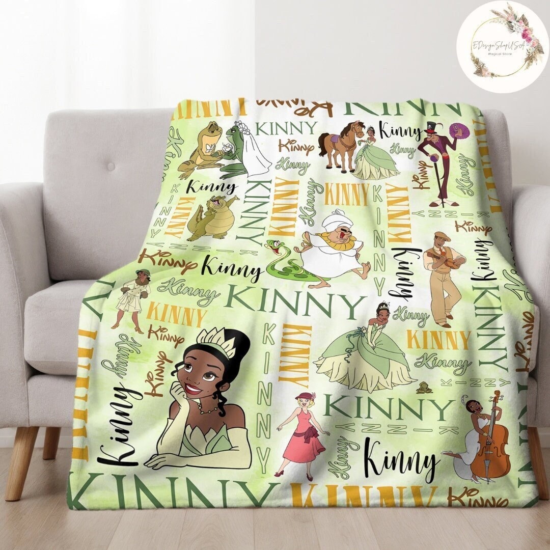 Princess and the frog throw blanket hotsell