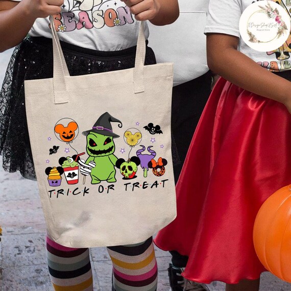 VOOVA & MOVAS Halloween Trick Or Treat Bags - 3 Pack Canvas Tote Bags, 11x13 Inches, Reusable For Candy & Shopping - View #13