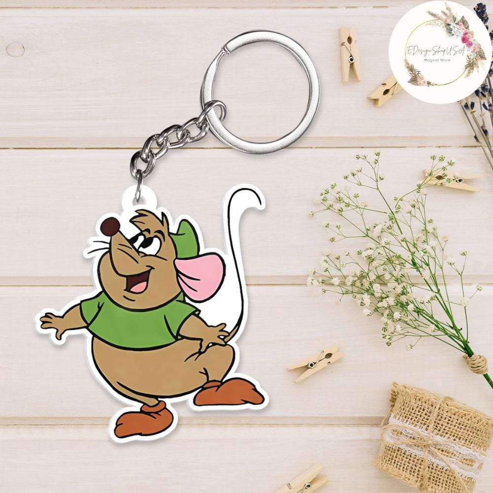 Disney Gus Gus Keychain, Lookin' Like A Snack Disney Princess