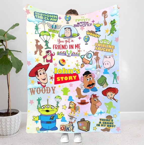 Personalized Disney Toy Story Blanket You ve Got a Friend in Me Toy Story Characters Blanket Toy Story Birthday to Infinity Beyond Etsy