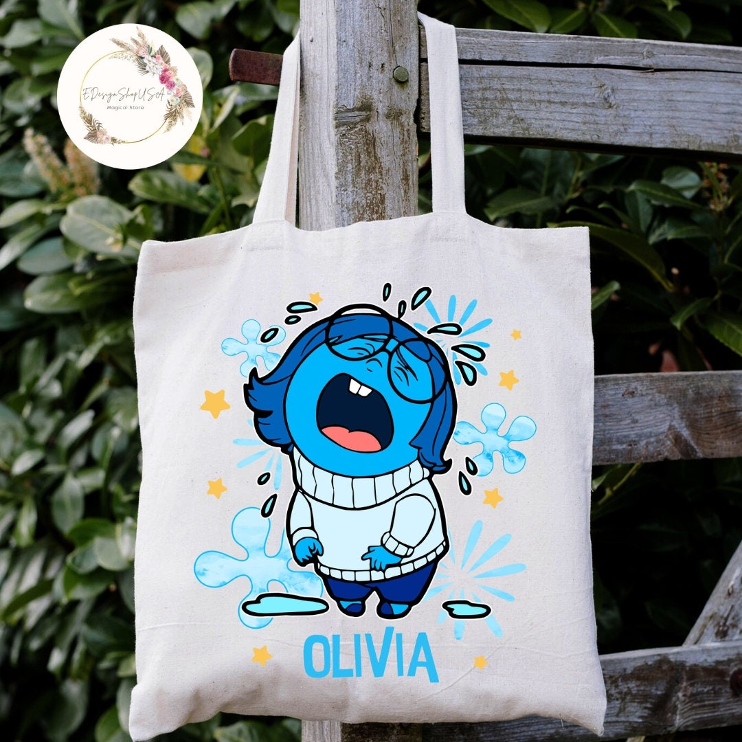 インサイドヘッド2 オリジナルトートバッグ Personalized Disney Inside Out Characters Tote Bag, Mental
