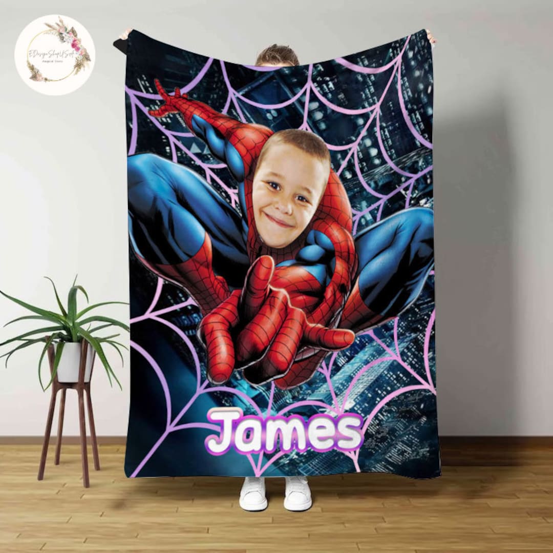 Spiderman Blanket With Face