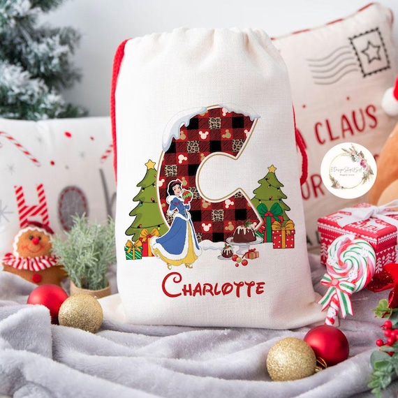 Personalized All Characters Santa Disney Christmas Sack, Custom