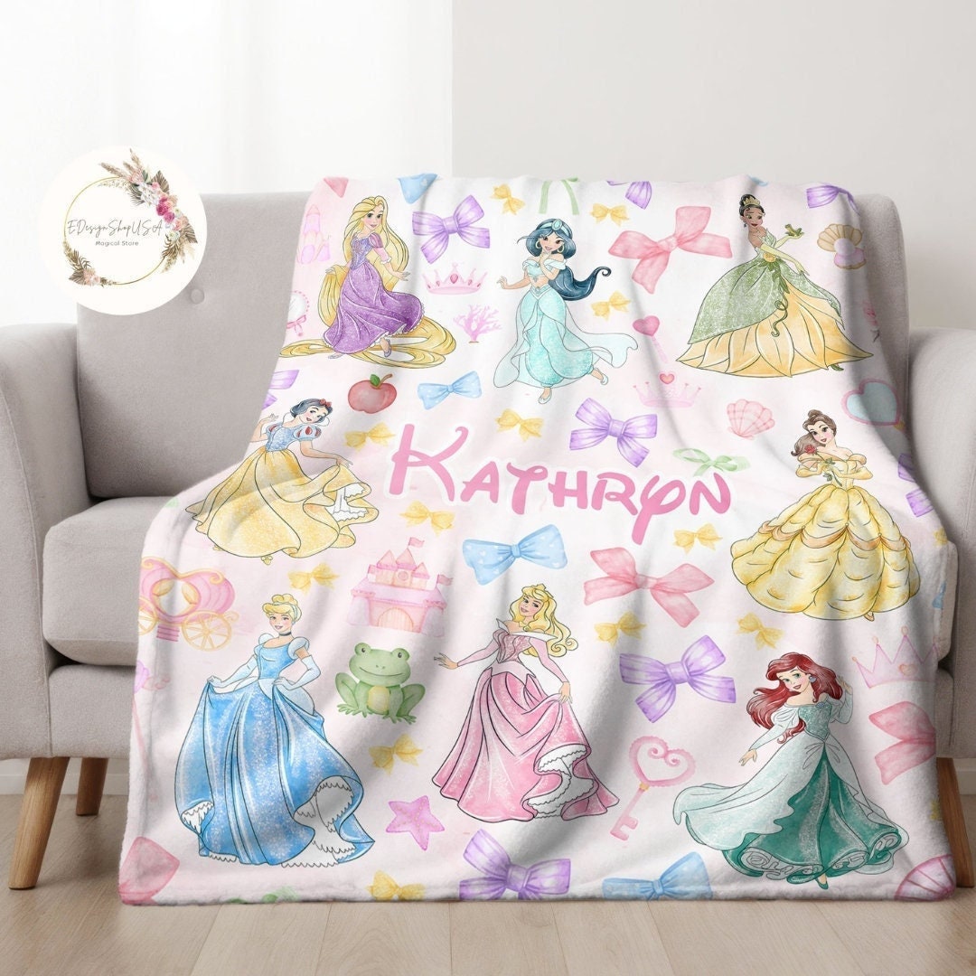 strapless open back dress Disney Wish Queen Amaya Silk Touch Throw Blanket main image 0
