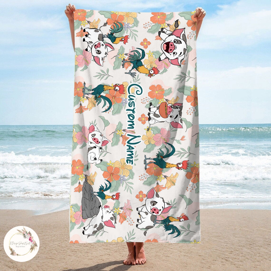 Moana Towel Etsy