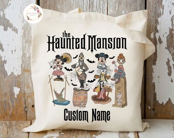 Personalized Disney Halloween Mouse And Friends Tote Bag, Disney Spooky Season Tote Bag, Trick Or Treat, Mickey's Not So Scary Party 2024