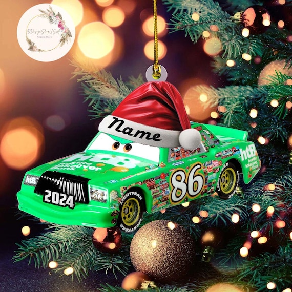 Personalized 2D All Characters Disney Cars Christmas Ornament