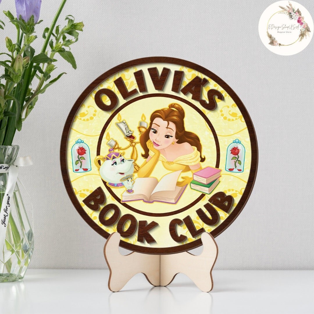Personalized Beauty and the Beast Disney Princess Belle Book Club ...