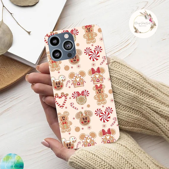 Disney Gingerbread Christmas Phone Case, Mickey's Very Merry Christmas, Disney Christmas Phone Case, Cookies Disney Xmas Case