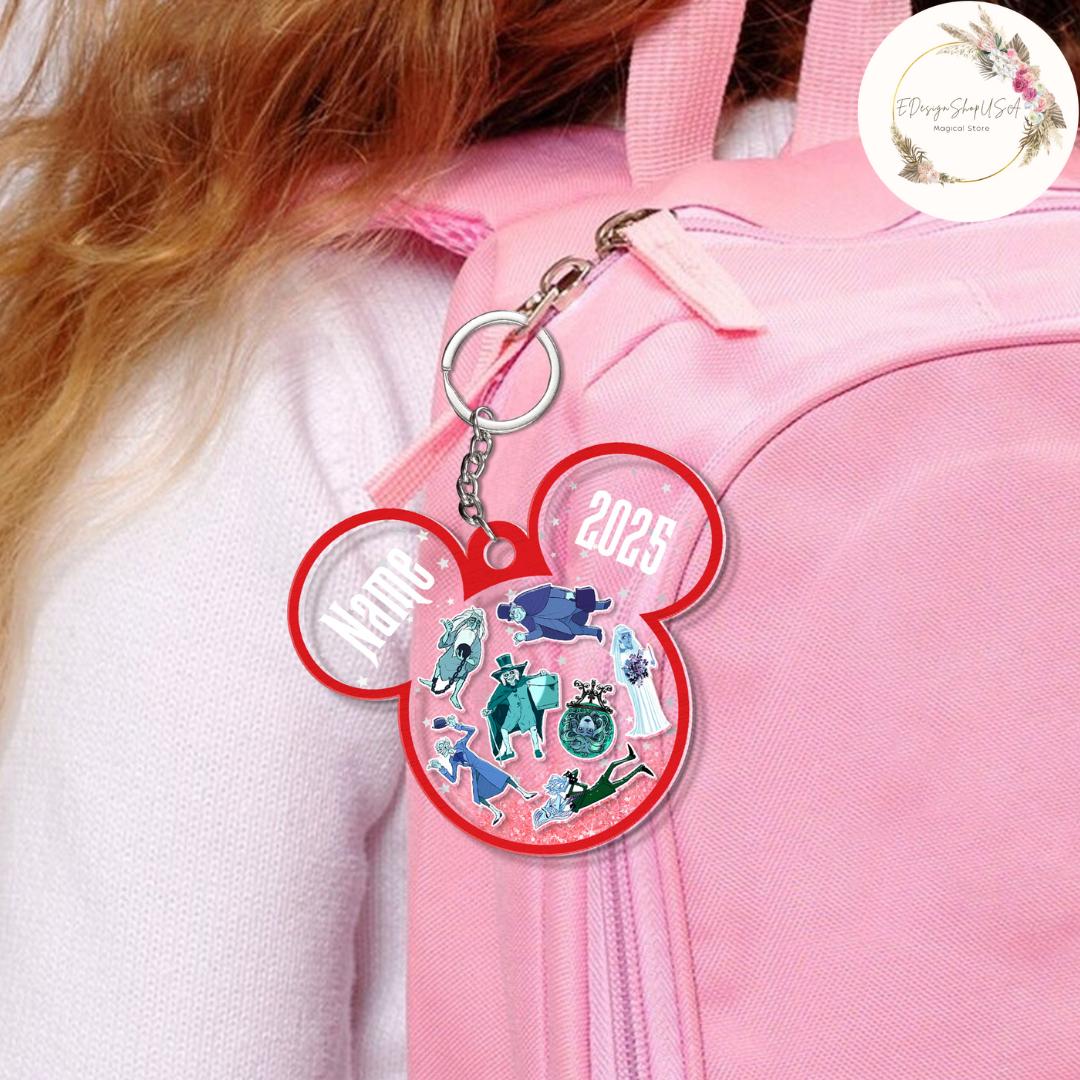 Personalized Disney Haunted Mansion Shaker Keychain, the