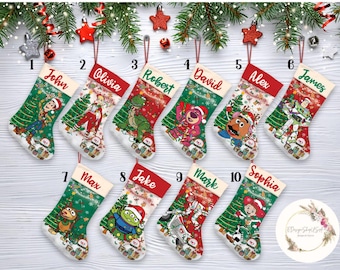 Personalized Disney Pixar Toy Story Christmas Stockings With Name, Disney Family Christmas Tree Decorations, You've Got A Friend In Me Gifts