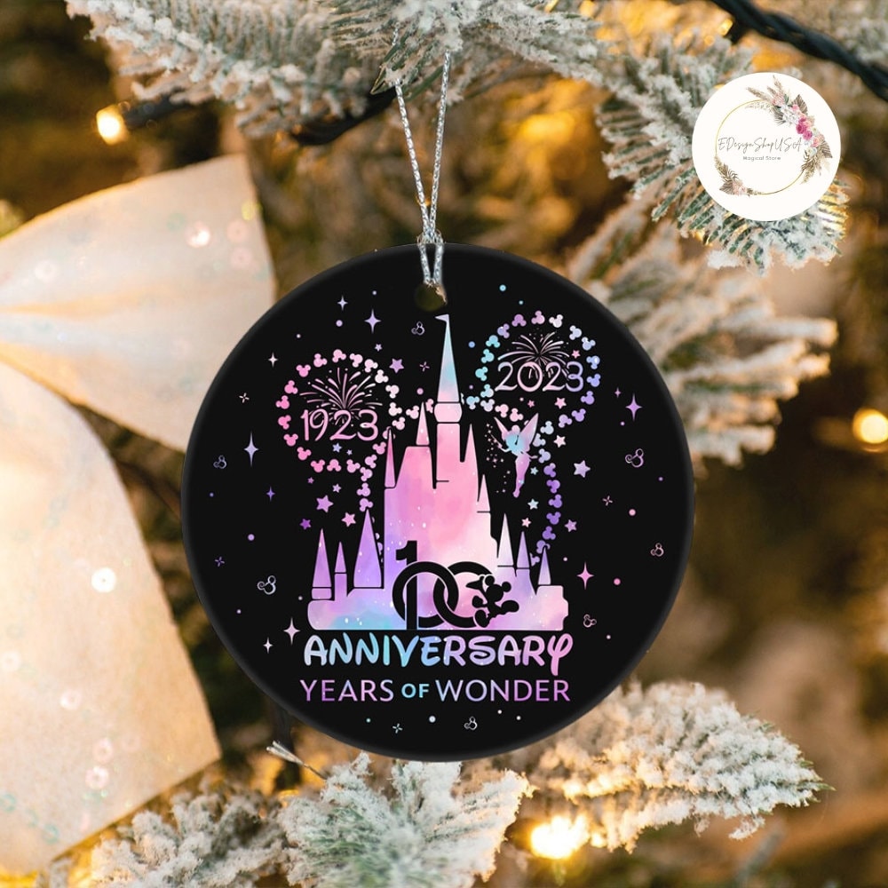 Personalized Disney 100 Years of Wonder 2023 Christmas Ornament