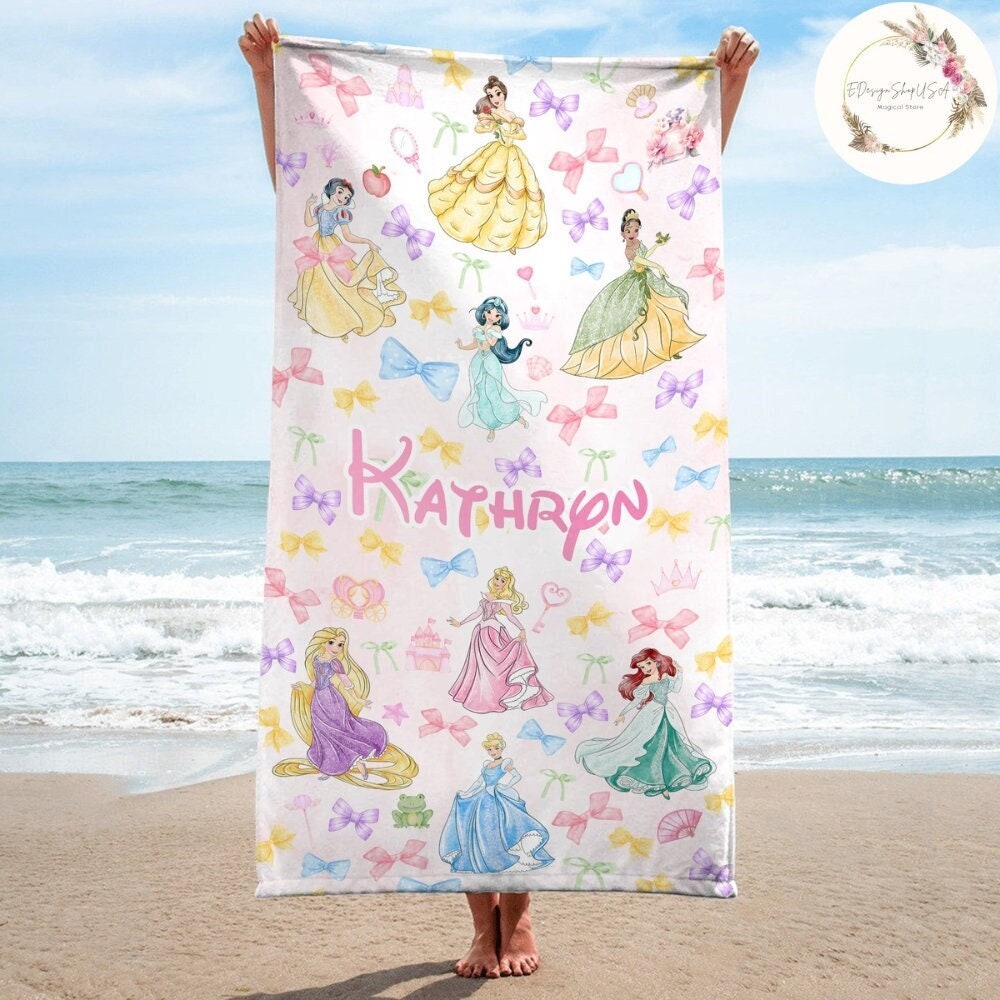 Rapunzel Beach Towel Etsy