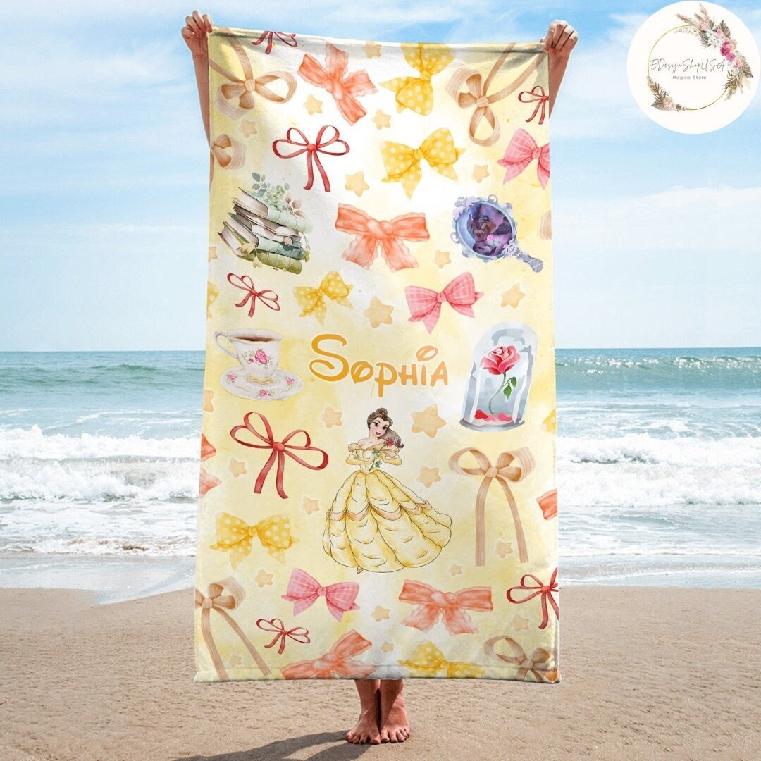 Beauty and the Beast Towel Etsy Canada