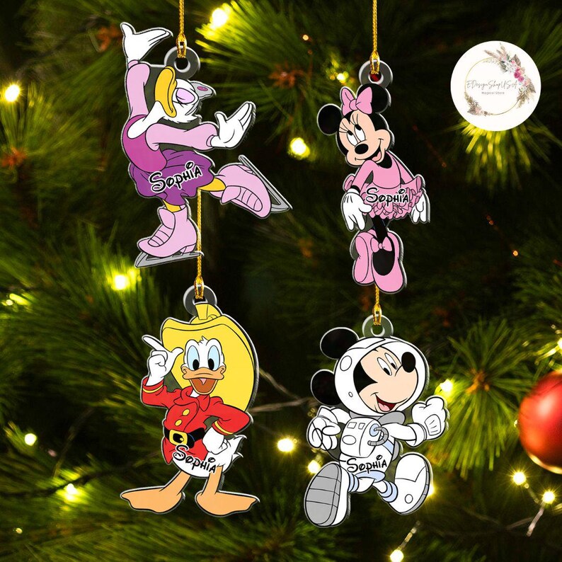 Personalized Disney Job Doctor Nurse Astronaut Christmas Ornament