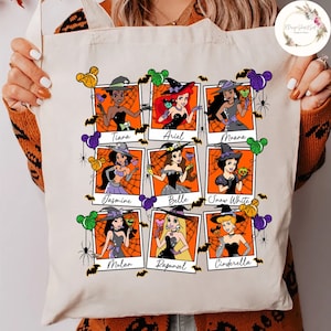 Disney Princess Halloween Tote Bag, Trick or Treat Princess Girl Trip, Mickey&#39;s Not So Scary Halloween Party 2024, Halloween Birthday Girl