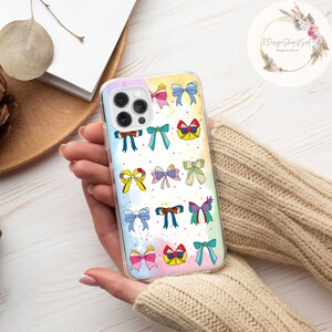 Coquette Bows Disney Princess phone case, Cinderella Belle Tiana WDW Disneyland phone case, iphone samsung galaxy phone case