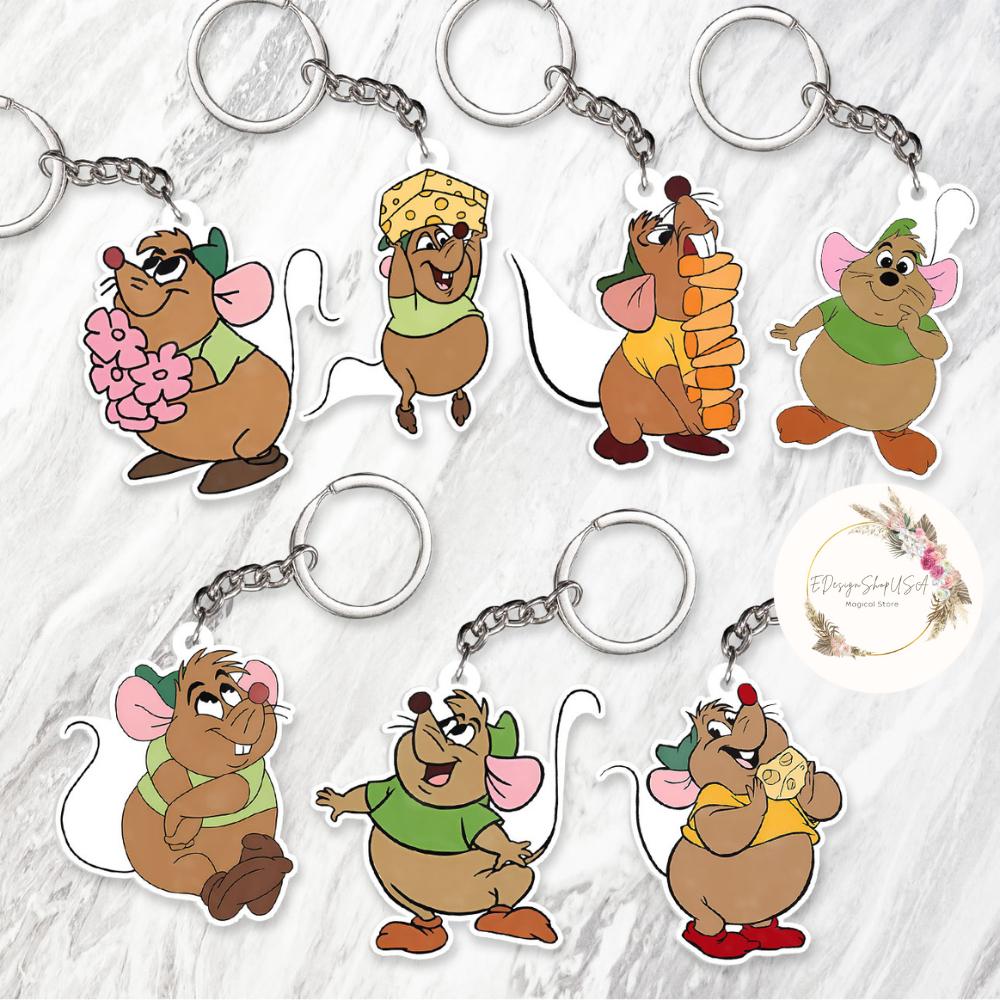 Disney Gus Gus Keychain, Lookin' Like A Snack Disney Princess