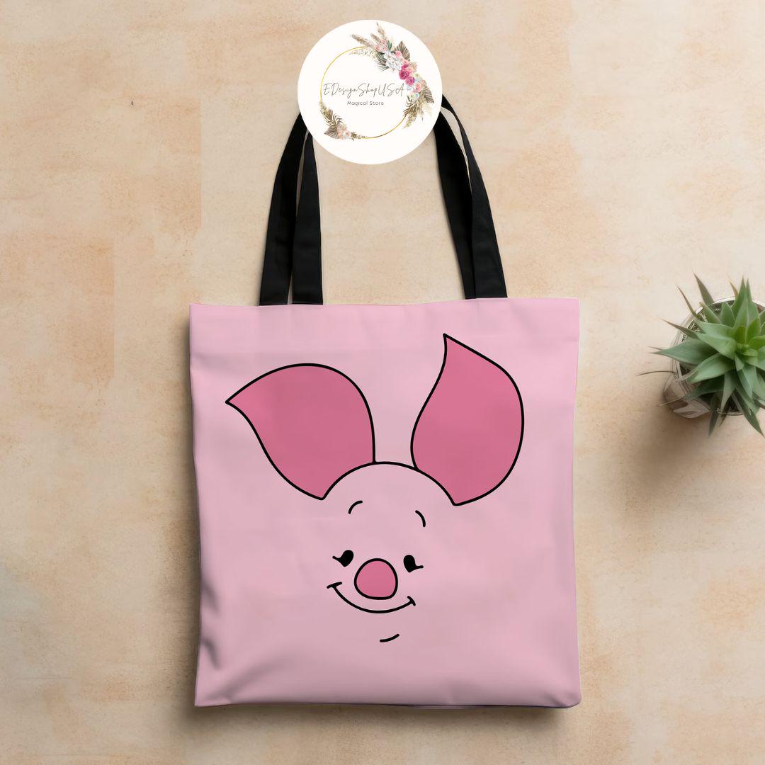 Borsa Tote Winnie The Pooh – Eeyore, Tigger, Cuore, Giallo Acido, Edizione Limitata - 3