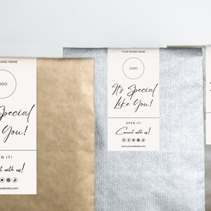 Box Label Template Custom Packaging Label Small Business Label Sticker ...