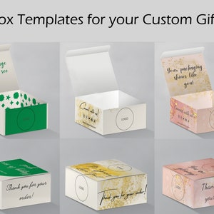 Box Template Custom Box Square Box Design Box Cut Gift Box Template ...