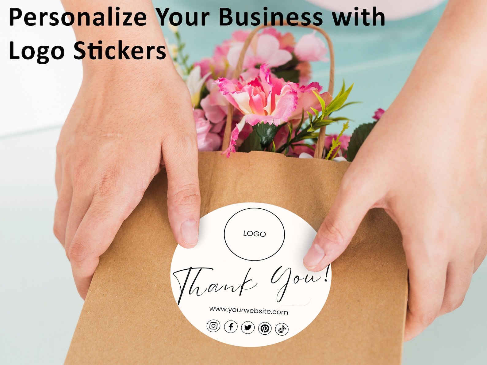Custom Sticker Business Sticker Template Personalized Sticker Logo ...