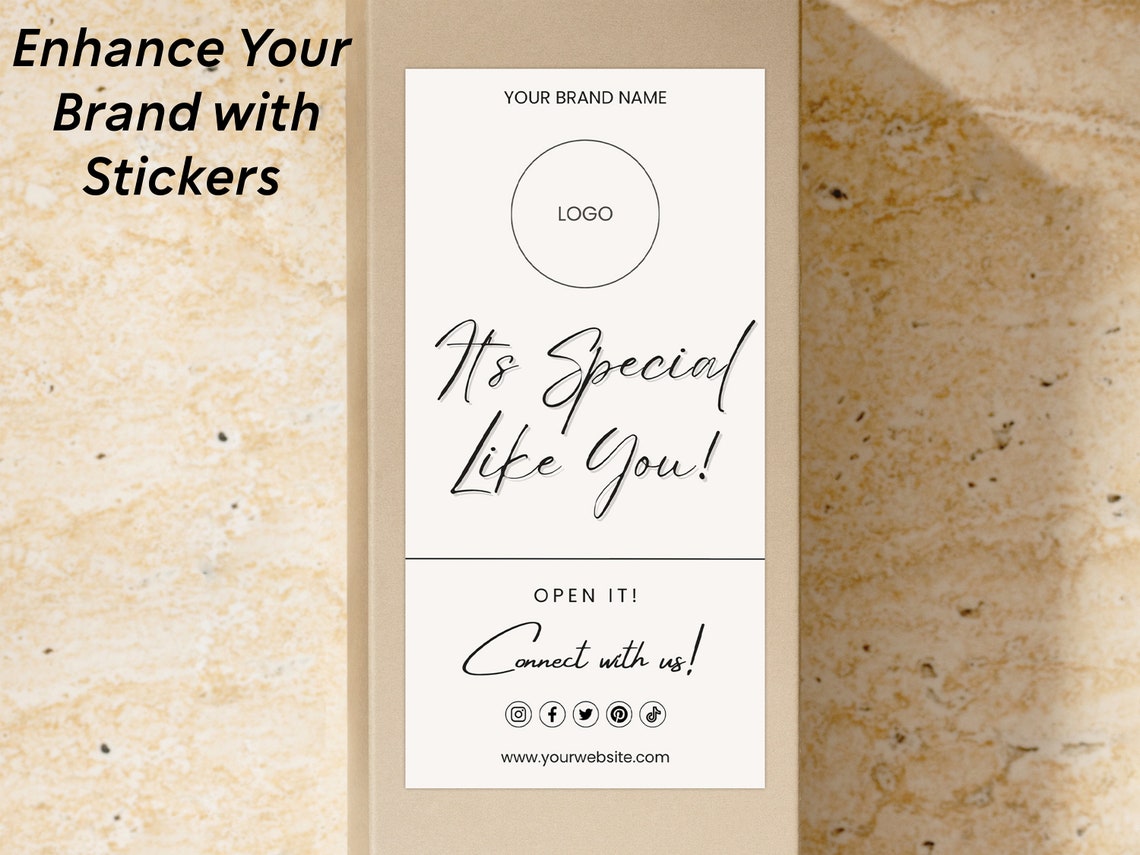 Box Label Template Custom Packaging Label Small Business Label Sticker ...