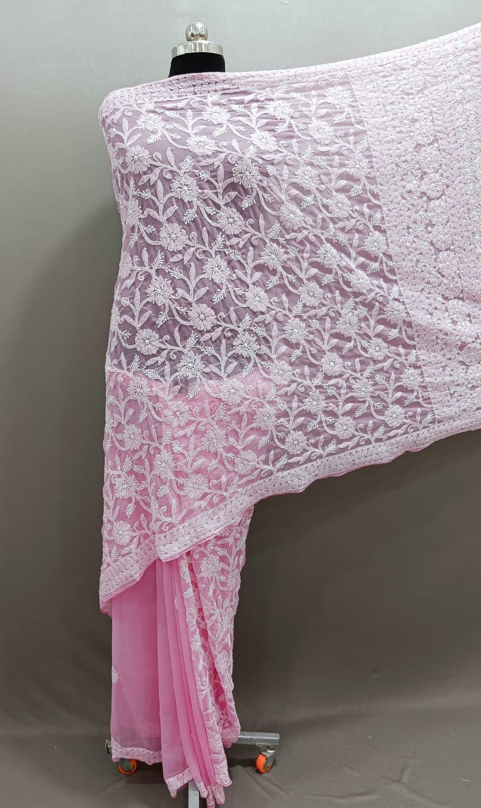 Handmade Lucknow Stitch Saree for Indian Women Etsy