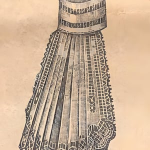 1919 Pleated Jabot | PDF sewing Pattern | Read description