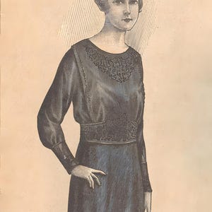 Blusa 1919 / Patrón de costura PDF (Sin patrón de bordado) / Talla original / Leer descripción