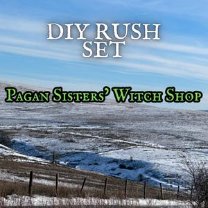 DIY St. Brigid&#39;s Cross Kit - Craft a Home Blessing Charm | Celebrate Imbolc & St. Brigid&#39;s Feast Day | Fresh Irish Rushes / Reeds | Celtic