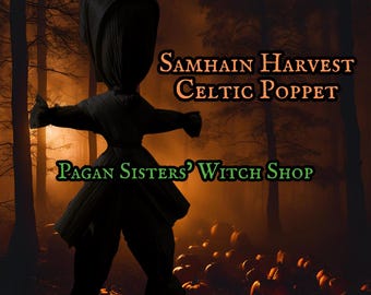 Samhain Harvest Celtic Poppet Witchcraft Doll / Pagan Ritual / Ancestor  Home Altar Protection  / Irish Witchcraft  / Corn Dolly Other World