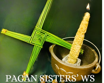 St. Brigid's Cross Handcrafted Imbolc Protect Your Home / Irish Celtic Magic Pagan Witch Spiritual Banish Negativity Kildare Goddess Brigid