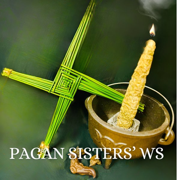 St. Brigid's Cross Handcrafted Imbolc Protect Your Home / Irish Celtic Magic Pagan Witch Spiritual Banish Negativity Kildare Goddess Brigid