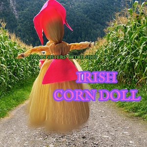 Corn Dolly / Traditional Irish Protection Home/ Good Luck Wicker man / Celtic Witch  Pagan /Poppets Harvest Doll Natural Corn Husk Dolls