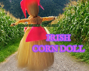 Corn Dolly / Traditional Irish Protection Home/ Good Luck Wicker man / Celtic Witch  Pagan /Poppets Harvest Doll Natural Corn Husk Dolls