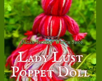 Muñeca Lady Lust - Ven a mí / Atrae el amor / Seduce / Irresistible / Obsesionada / Deseo / Pasión / Brujería celta irlandesa vudú